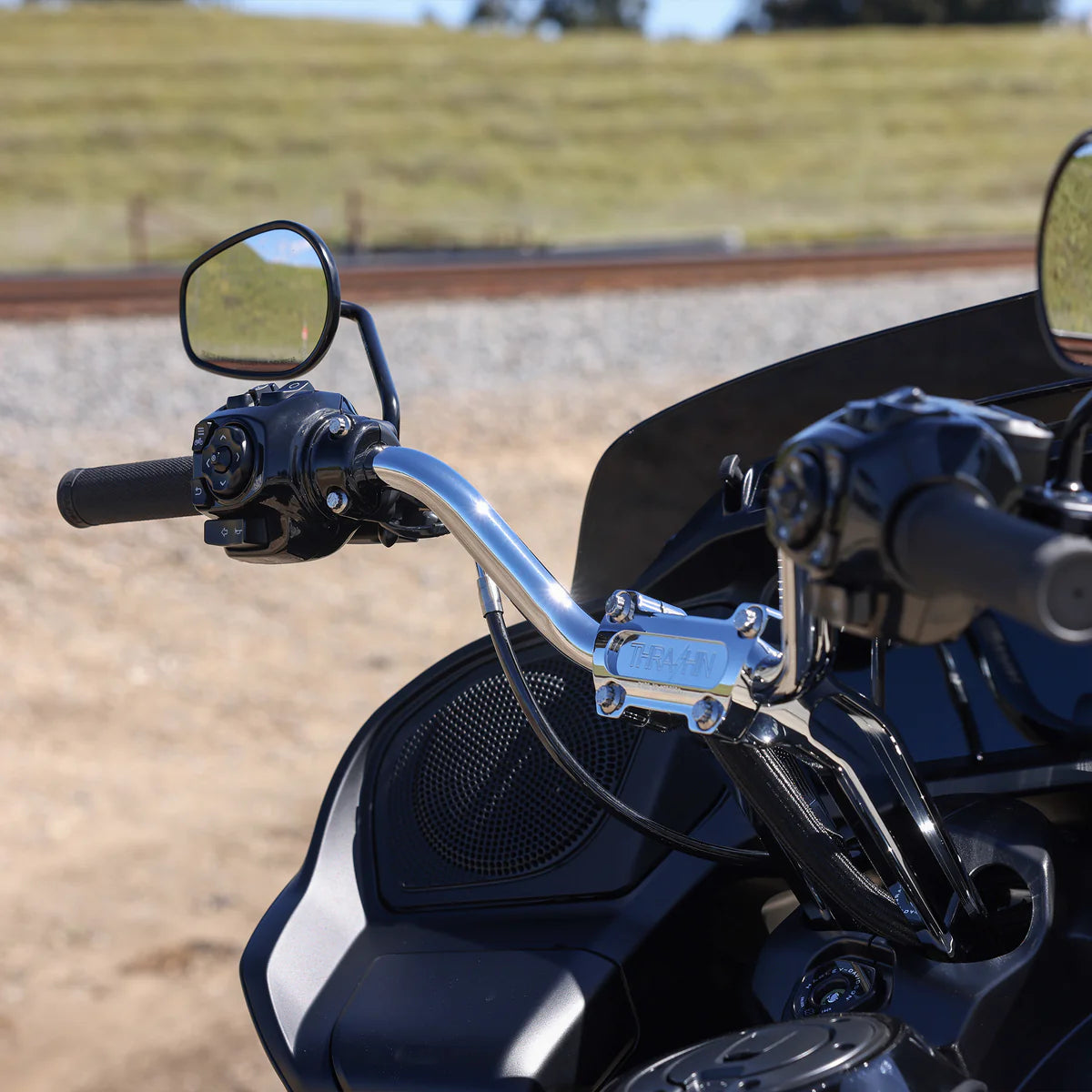 Thrashin Supply 2024 FLH / FLTRX High Bend Bars - Chrome