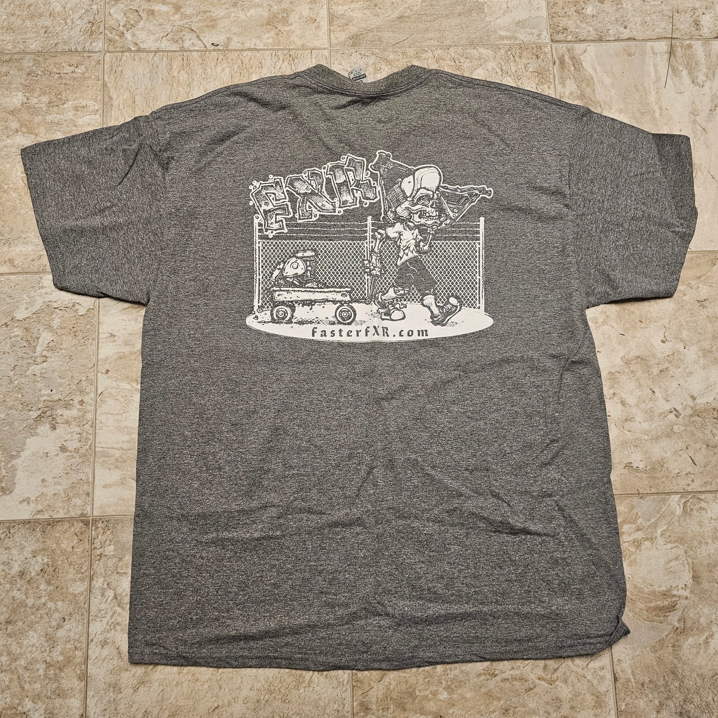 FasterFXR "OG swap" Grey T-SHIRT FREE SHIPPING