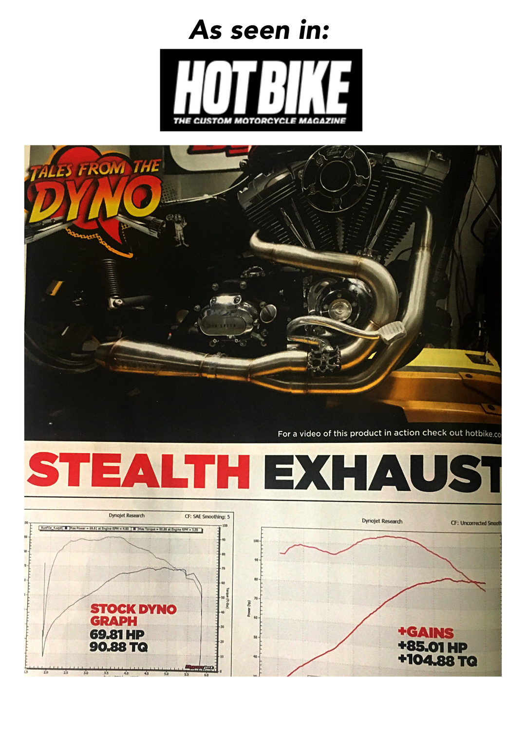 STEALTH exhaust systems for FXR - BAGGER - SOFTAIL - M8 - DYNA