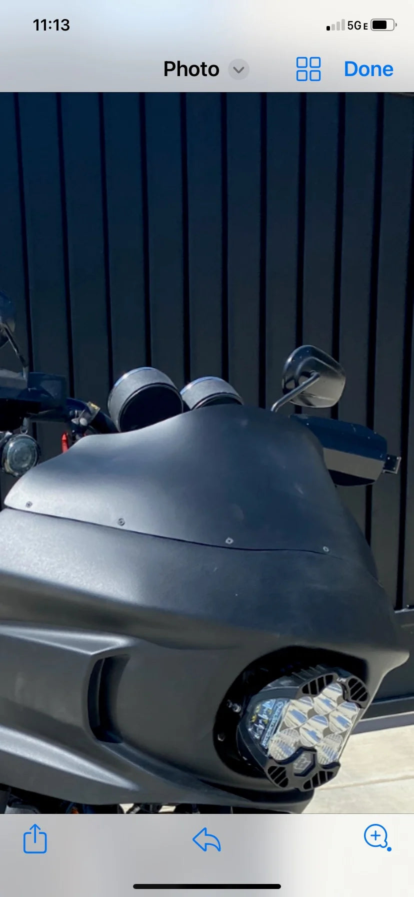 JD CUSTOMS 9.5inch paintable fiber glass shield