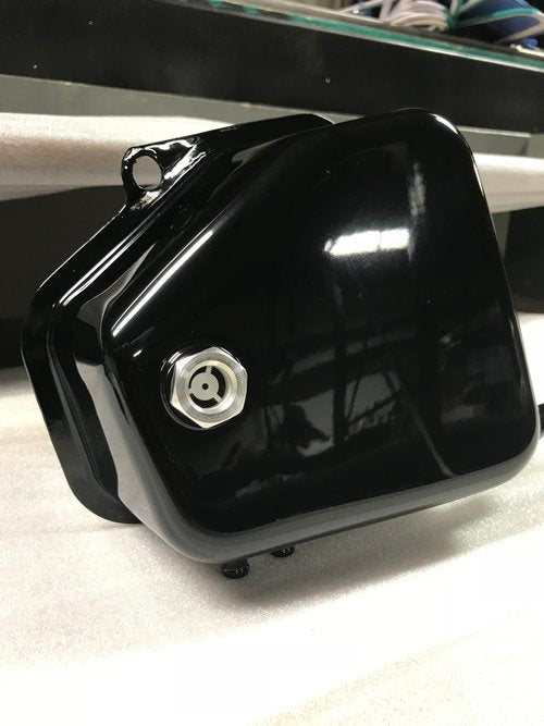 SPEED DEALER CUSTOMS ALUMINUM FXR OIL BAG SITE GLASS