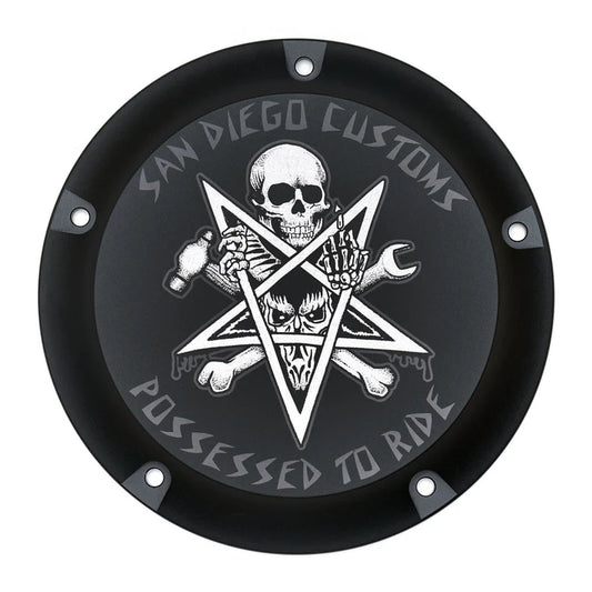 M8 Bagger Derby Cover - POSSESSED