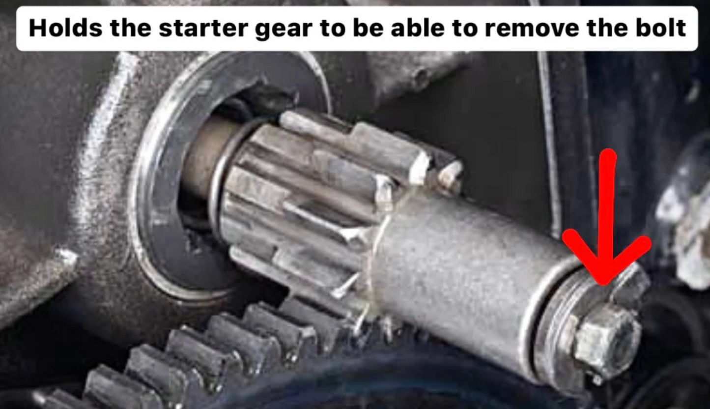 STARTER JACK SHAFT HOLDING TOOL (89'-06' MODELS)