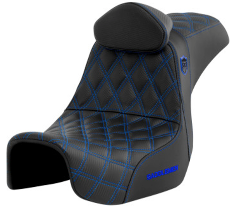 Saddlemen Pro Series SDC Performance Grip Seat w/ Backrest - '06-'17 Dyna