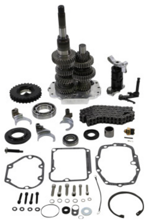Baker Drivetrain - DD6-411-02 - Direct Drive 6-Speed Gear Set - Polished