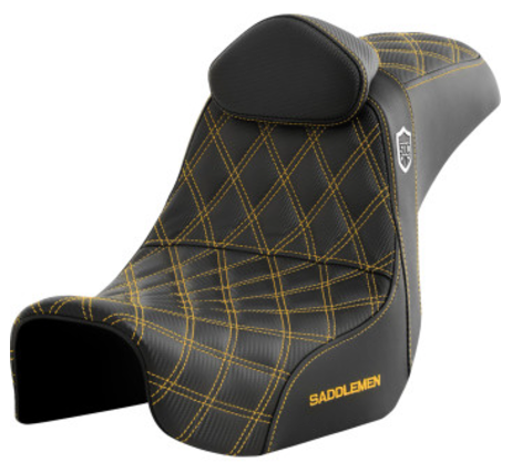 Saddlemen Pro Series SDC Performance Grip Seat w/ Backrest - '06-'17 Dyna