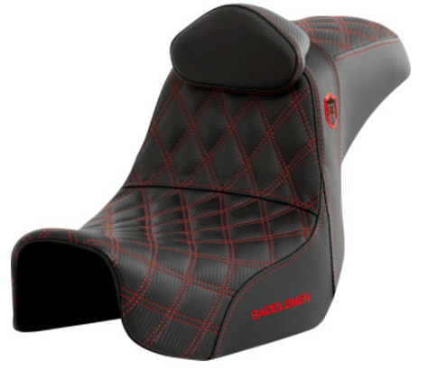 Saddlemen Pro Series SDC Performance Grip Seat w/ Backrest - '06-'17 Dyna