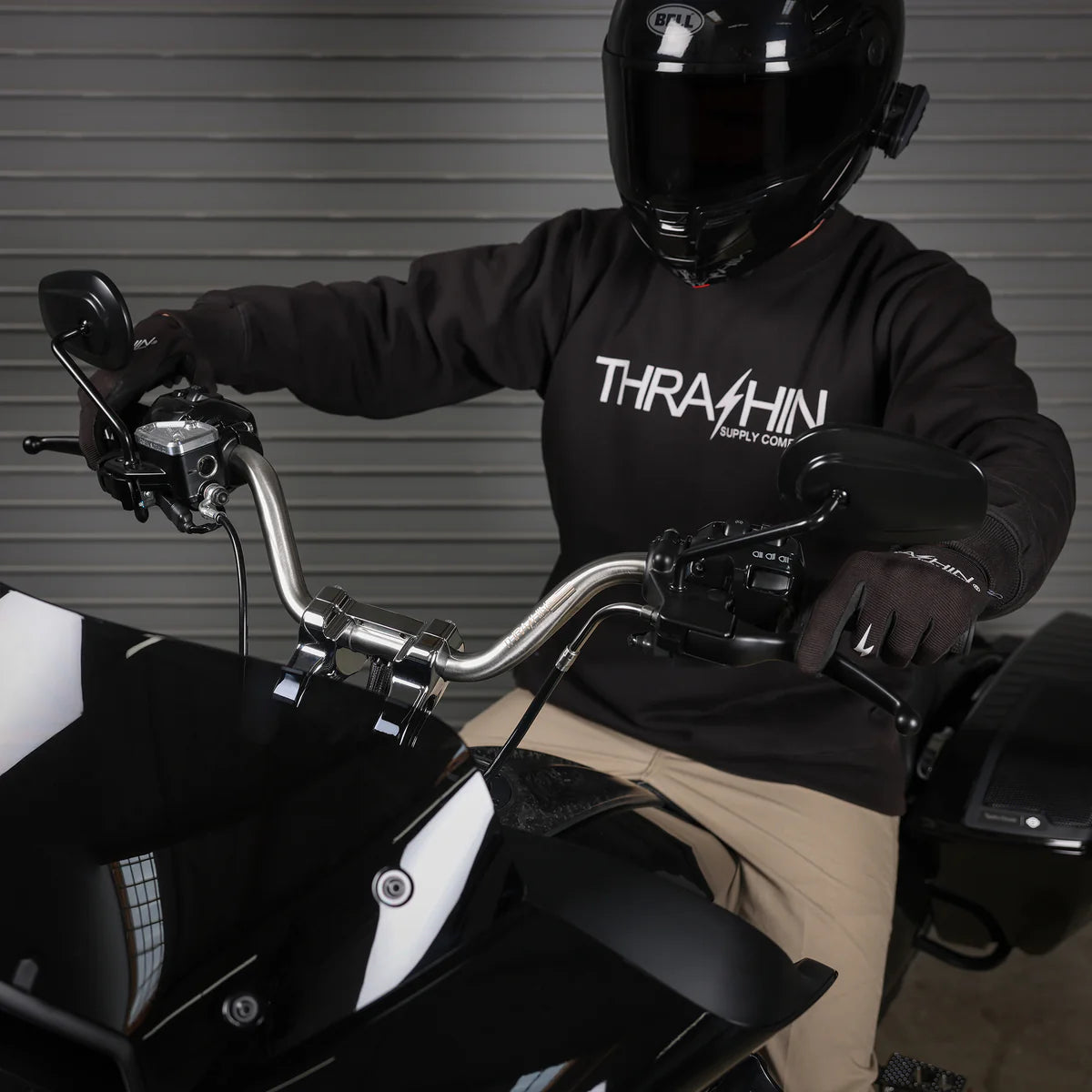 Thrashin Supply 2024 FLH / FLTRX High Bend Bars - Stainless