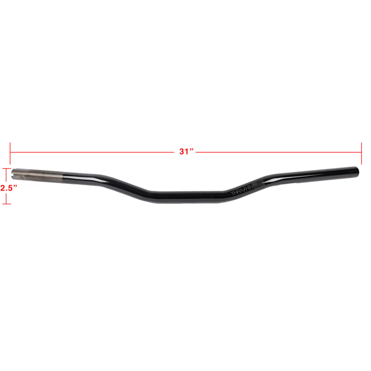 Thrashin Supply Low Bend Bars - Black/Chrome