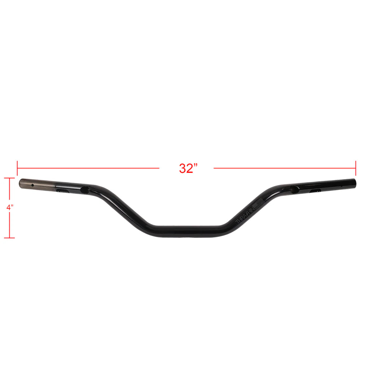 Thrashin Supply 2024 FLH / FLTRX Mid Bend Bars - Black