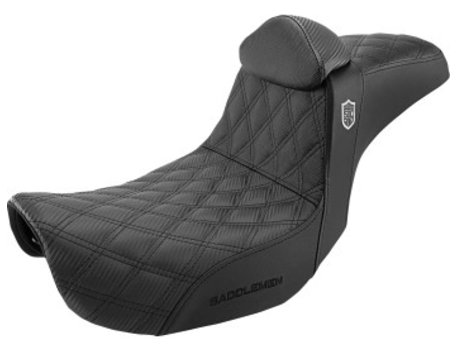 Saddlemen Pro Series SDC Performance Grip Seat w/ Backrest - '06-'17 Dyna