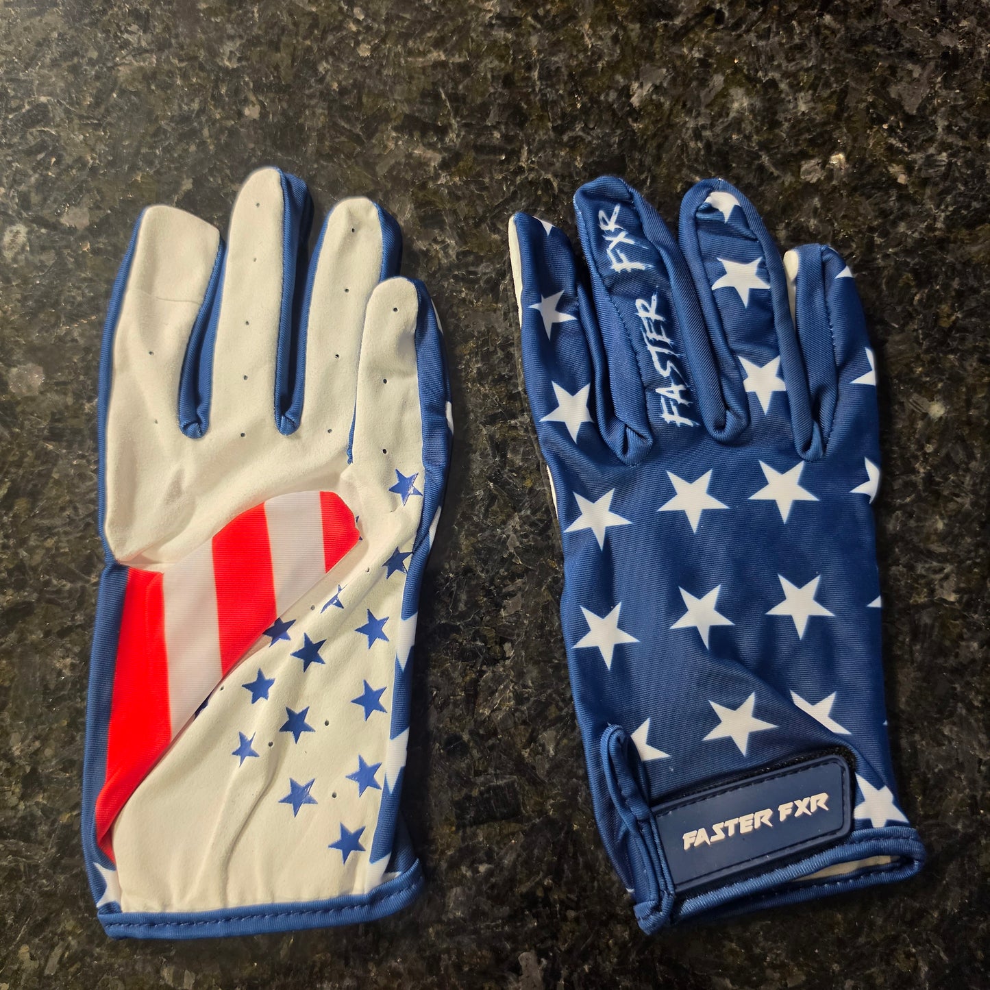 FasterFXR "American Patriot" riding gloves FREE SHIPPING to USA