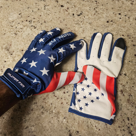 FasterFXR "Red White & Blue" gloves FREE SHIPPING to USA