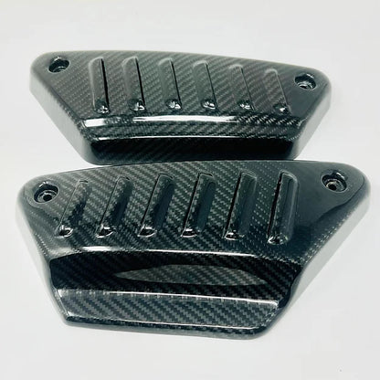 DMR carbon fiber louvered side covers