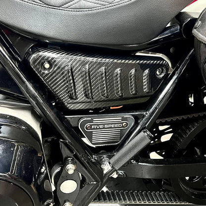 DMR carbon fiber louvered side covers