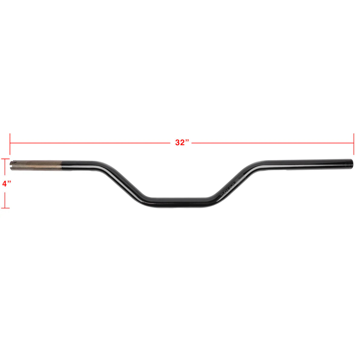 Thrashin Supply Aggressive Mid Bend Bars - Black/Chrome