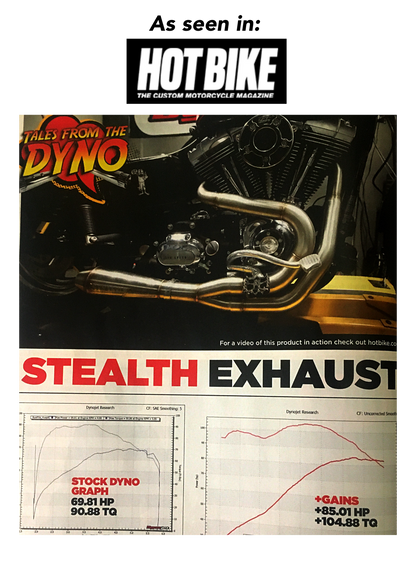 STEALTH exhaust systems for FXR - BAGGER - SOFTAIL - M8