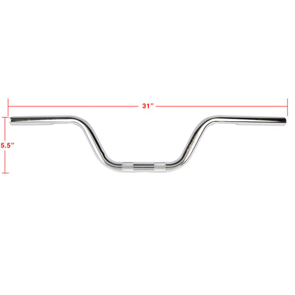 Thrashin Supply High Bend Bars - Black/Chrome/Stainless