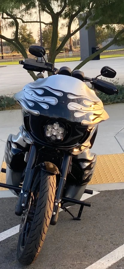 JD CUSTOMS 9.5inch paintable fiber glass shield