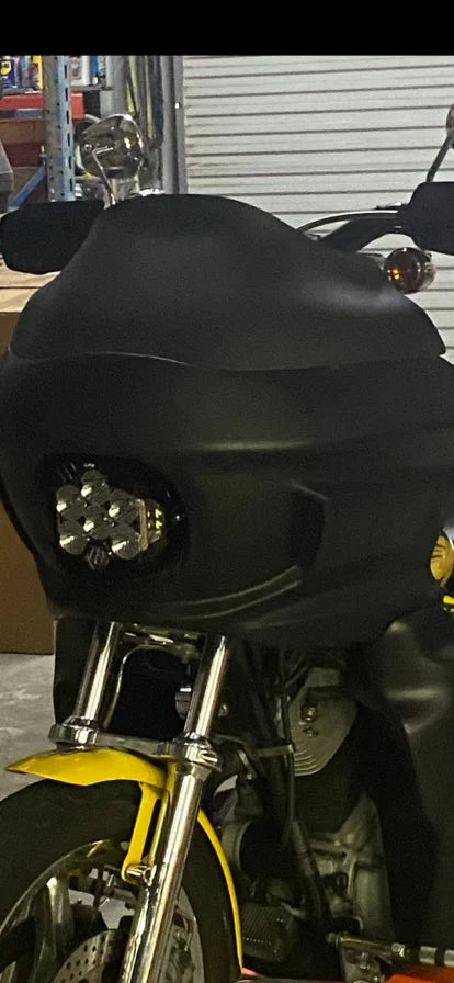 JD CUSTOMS 9.5inch paintable fiber glass shield