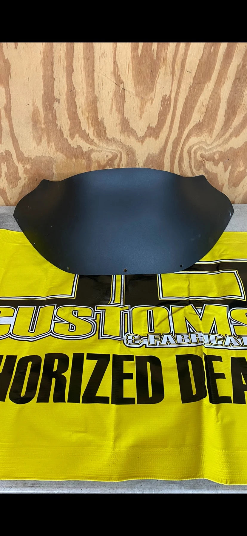 JD CUSTOMS 9.5inch paintable fiber glass shield