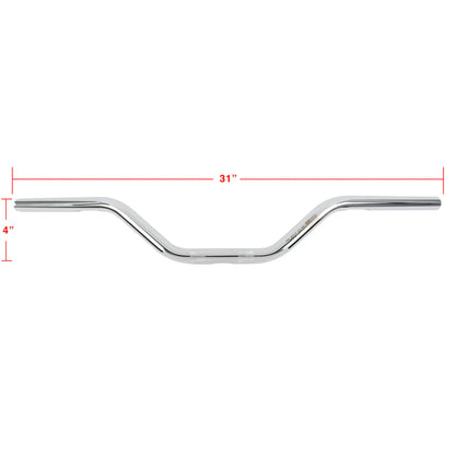 Thrashin Supply Mid Bend Bars - Black/Chrome/Stainless