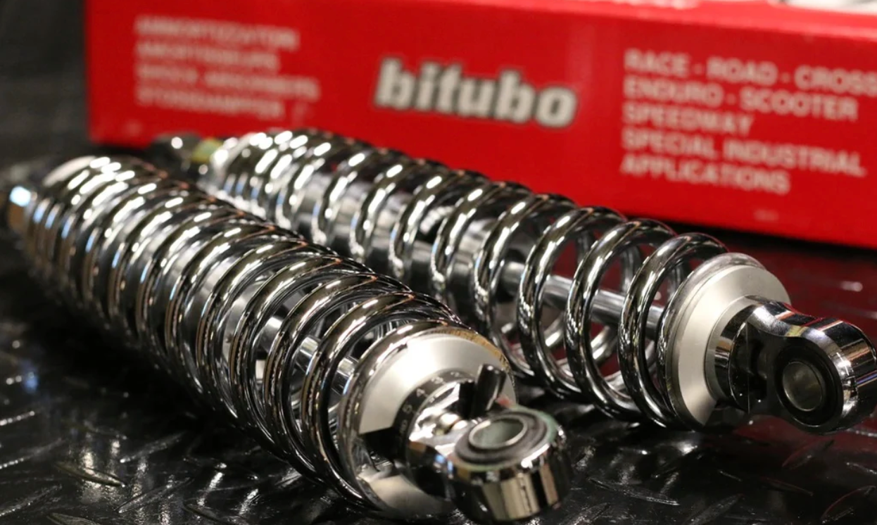 BITUBO WME SERIES BLACK OR CHROME SHOCKS - FXR / XL/ DYNA