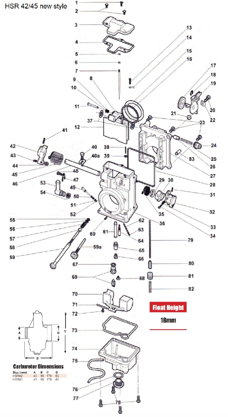 MIKUNI HSR 42/45/48 JETS & NEEDLES/ACC PUMP NOZZLES