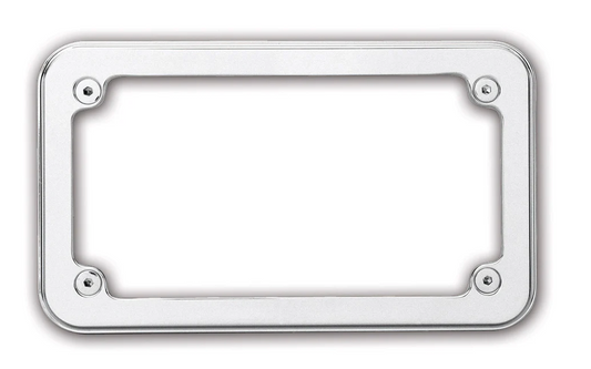 PRO-ONE BILLET LICENSE PLATE FRAME, SMOOTH CHROME