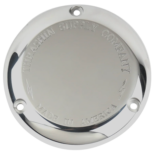 Thrashin Supply Evo Billet Derby Cover - Chrome