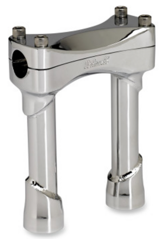 Biltwell Murdoch Handlebar Risers - Black or Chrome