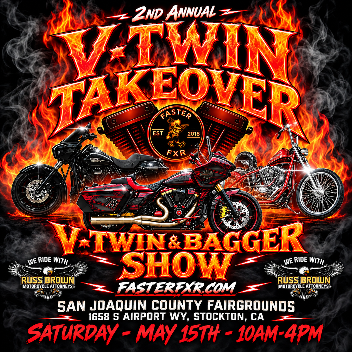 May 15 2nd Annual Vtwin Takeover Motorcycle Show