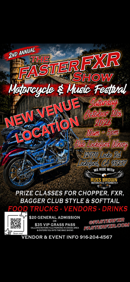 The FasterFXR Show 2nd Annual Vendor spot
