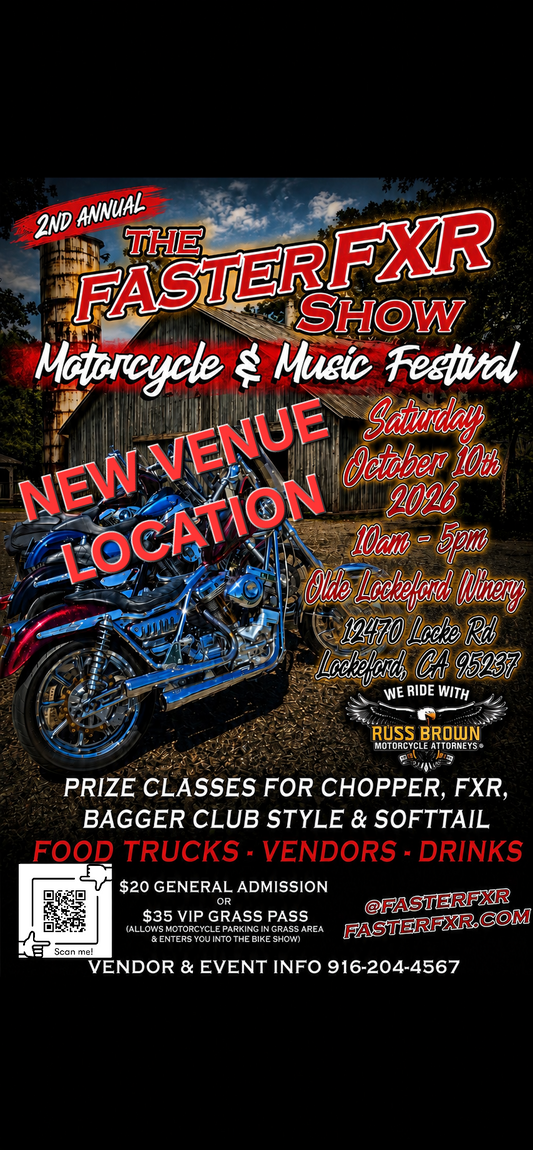 The FasterFXR Show 2nd Annual Vendor spot
