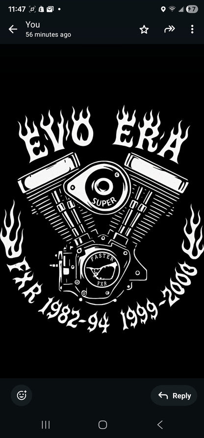 FasterFXR PRE-SALE "EVO ERA" Black T-SHIRT or LONG SLEEVE SHIRT FREE SHIPPING