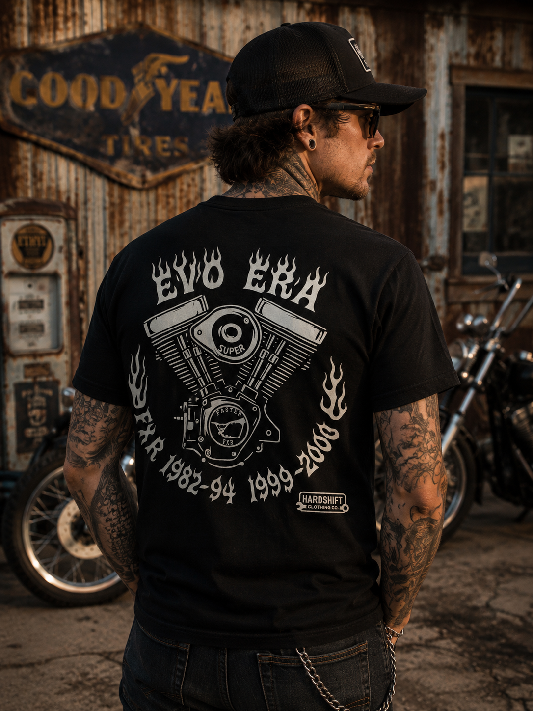 FasterFXR "EVO ERA" Black T SHIRT or LONG SLEEVE SHIRT FREE SHIPPING