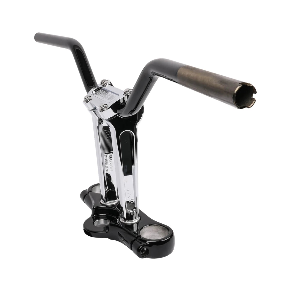 Thrashin Supply Aggressive Mid Bend Bars - Black/Chrome